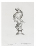 Tableau du Cabinet du Roi, statues et bustes antiques des Maisons Royales Tome II : planche 30 Giclee-trykk av Etienne Baudet