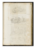 Album : La mort d'Adonis d'après Rubens ; Agrippine pleurant sur l'urne funéraire de son époux reproduction procédé giclée par Jacques-Louis David