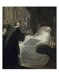 Le Gouverneur de Châteauneuf vient rendre les clés de la place à Du Guesclin mourant. 1635-1645 Giclée-Druck von Egmont Justus Van