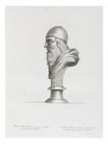 Tableau du Cabinet du Roi, statues et bustes antiques des Maisons Royales Tome II : planche 7 Lámina giclée por Etienne Baudet