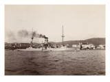 Bateau de guerre reproduction procédé giclée