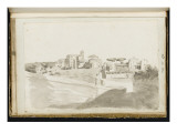 Album : Vue de Rome avec l'église Santi Giovanni e Paulo reproduction procédé giclée par Jacques-Louis David