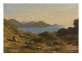 Vue prise à Montredon, près de Marseille reproduction procédé giclée par Hippolyte Flandrin