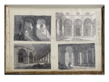 Vue intérieure du Capitole ; Cour du Palazzo Vecchio à Florence ; Vue intérieure du Colisée Lámina giclée por Jacques-Louis David Vue intérieure du Capitole ; Cour du Palazzo Vecchio à Florence ; Vue intérieure du Colisée Lámina giclée por Jacques-Louis David