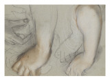 Deux études de bras et deux croquis de mains Giclee-trykk av Federico Barocci