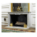 Cheminée en marbre blanc Reproduction procédé giclée