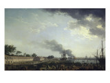 Vue du port de Rochefort Lámina giclée por Claude-Joseph Vernet