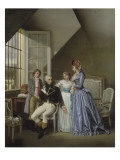 Visite de Joséphine à son mari Alexandre à la prison du Luxembourg en 1794 Giclée-Druck von Jean Louis Victor Viger du Vigneau