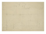 Croquis non identifié avec notes de calcul Giclée-Druck von Marcellin Varcollier