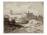 Vue de Rome depuis le Colisée reproduction procédé giclée par Pierre Henri de Valenciennes