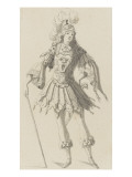Tome IV (1762DR à 1902DR) : Costumes de fêtes et de mascarades Théâtre de Louis XIV Giclee-trykk av Jean I Berain Tome IV (1762DR à 1902DR) : Costumes de fêtes et de mascarades Théâtre de Louis XIV Giclee-trykk av Jean I Berain