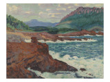 Vue d'Agay (Var) reproduction procédé giclée par Armand Guillaumin