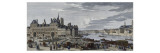 View of the City Hall of Paris and the Ile De La Cité Giclee Print by Jacques Rigaud