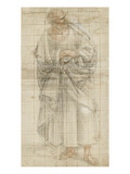 Homme debout, drapé, les mains jointes sur la poitrine : saint ou apôtre ? Wydruk giclee autor Luca Signorelli Homme debout, drapé, les mains jointes sur la poitrine : saint ou apôtre ? Wydruk giclee autor Luca Signorelli