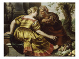 Vertume et Pomone Giclee Print by Cornelis de Vos