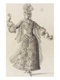Tome IV (1762DR à 1902DR) : Costumes de fêtes et de mascarades Théâtre de Louis XIV Giclee-trykk av Jean I Berain Tome IV (1762DR à 1902DR) : Costumes de fêtes et de mascarades Théâtre de Louis XIV Giclee-trykk av Jean I Berain