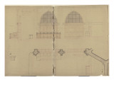 Eglise paroissiale à Napoléonville (Pontivy, Morbihan) : projet de cloisons, de stalles et d'autel Giclée-Druck von Marcellin Varcollier