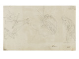 Album : La mort d'Adonis d'après Rubens ; Agrippine pleurant sur l'urne funéraire de son époux reproduction procédé giclée par Jacques-Louis David