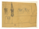 Temple à la Pensée, dédié à Bethoven : motifs décoratifs de couronnement, s Lámina giclée por François Garas Temple à la Pensée, dédié à Bethoven : motifs décoratifs de couronnement, s Lámina giclée por François Garas
