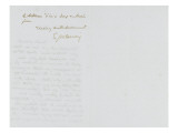 Lettre autographe signée Eugène Delacroix à P.A Berryer, le 3 Avril 1855 Giclee Print by Eugene Delacroix