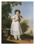 Napoléone-Elisa Baciocchi princesse de Piombino (fille d'Elisa Bonaparte et du prince Félix Giclee-trykk av Marie Guillermine Benoist