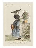 Femme de Pusterthal, dans le Tyrol Lámina giclée