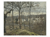 Paysage d'hiver à Louveciennes reproduction procédé giclée par Camille Pissarro