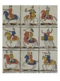 Bonaparte, panour, aide camp, officier hussard, dragon timbalier, porte guidon, cor de chasse, Reproduction procédé giclée
