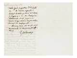 Autographe à Berryer, Champronay par draveil Seine et Oise Juillet 1855 Giclee Print by Eugene Delacroix