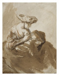 Femme allaitant un enfant Giclee-trykk av Ferdinand Bol Femme allaitant un enfant Giclee-trykk av Ferdinand Bol