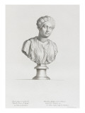 Tableau du Cabinet du Roi, statues et bustes antiques des Maisons Royales Tome II : planche 28 Lámina giclée por Etienne Baudet