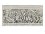 La Reine Marie-Antoinette pousse à la guerre civile en 1789- Allégorie-charge contre les ministres reproduction procédé giclée