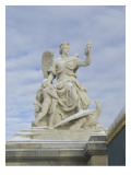 La Victoire de la France sur l'Empire : groupe surmontant la guérite de pierre nord et la Grille Reproduction procédé giclée par François Fontelle