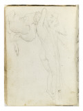 Album : Femme allongée, dormant sur une tête de lion, sous un cygne reproduction procédé giclée par Antoine-Jean Gros