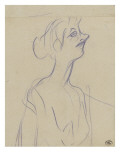 Yvette Guilbert en buste Lámina giclée por Henri Toulouse-Lautrec