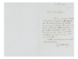 Lettre autographe signée Eugène Delacroix à P.A Berryer, 8 Mars 1855 Giclee Print by Eugene Delacroix