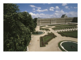 Vue extérieure et aérienne du château de Versailles, Parterre Nord et aile nord du château Giclee Print