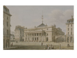 Vue du Théâtre de l'Impératrice appelé encore Odéon situé prés le palais du Reproduction procédé giclée par Victor-Jean Nicolle