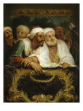 Mohammed Temin, ambassadeur du Sultan du Maroc, assistant à un spectacle dans une loge de la reproduction procédé giclée par Antoine Coypel