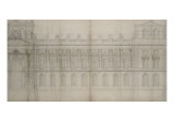 Recueil du Louvre (folio séparé): Elévation de la façade Est du Louvre avec Lámina giclée por Louis Le Vau Recueil du Louvre (folio séparé): Elévation de la façade Est du Louvre avec Lámina giclée por Louis Le Vau