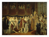 Mariage religieux de Napoléon Ier avec l'archiduchesse Marie Louise, 2 avril 1810 dans le salon Reproduction procédé giclée par Georges Rouget