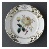Service du mariage de Louise Alluaud et A. Malveigne : assiette avec, au centre, une branche Lámina giclée Service du mariage de Louise Alluaud et A. Malveigne : assiette avec, au centre, une branche Lámina giclée