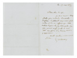 Lettre autographe signée Eugène Delacroix à P.A Berryer, le 17 Mai 1855 reproduction procédé giclée par Eugene Delacroix