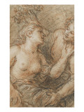 Zéphyr et Flore reproduction procédé giclée par Charles de La Fosse