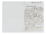 Lettre autographe signée Eugène Delacroix à P.A Berryer, le 15 Giclee Print by Eugene Delacroix