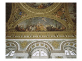 Vue intérieure, salon de la paix : Voussure face à la galerie des glaces Giclee Print by Charles Le Brun