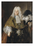 Antoine Crozat, marquis Du Chastel représenté en grand habit de Grand Trésorier de l'ordre du reproduction procédé giclée par Alexis Simon Belle