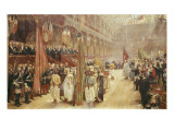 Distribution des récompenses aux exposants par le président Sadi-Carnot, à la suite de reproduction procédé giclée par Henri Gervex