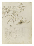Album : Etude de paysage avec des monuments antiques ; étude de composition Lámina giclée por Antoine-Jean Gros Album : Etude de paysage avec des monuments antiques ; étude de composition Lámina giclée por Antoine-Jean Gros