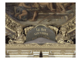 Trophées de la corniche de la Galerie des Glaces: Figures de sphinx, de part et d'autre du Giclee Print by Antoine Coysevox